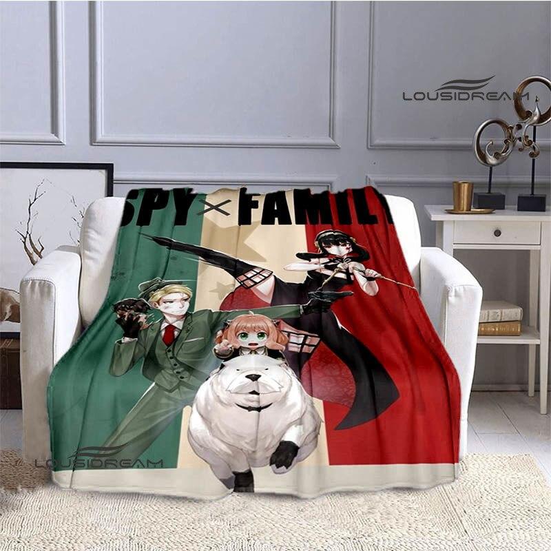 Семейное одеяло с принтом аниме «шпион х», теплое одеяло для девочек и детей, фланелевое мягкое уютное одеяло, домашнее дорожное одеяло, подарок на день рождения