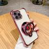 Electroplated Flash Phone Case For OPPO Realme Narzo 50A Prime N53 N55 N63 80 10 10A 20A 30 Pro 5G 4G Cover with Spinning Wheel Ring Stand