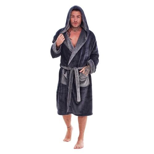 Keanu Mens Fleece Dressing Gown