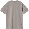 Carhartt WIP FW24 Повседневная удобная футболка с принтом-буквами, круглым вырезом, коротким рукавом, мужская футболка, серая I034852-2DF-XX