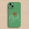 Чехол для телефона с рисунком "Кошка Собака Дай пять" для iPhone 15 Pro Max 15 14 13 12 11 X XS XR 7 8 Plus Mini Противоударный Мягкий Силиконовый Чехол