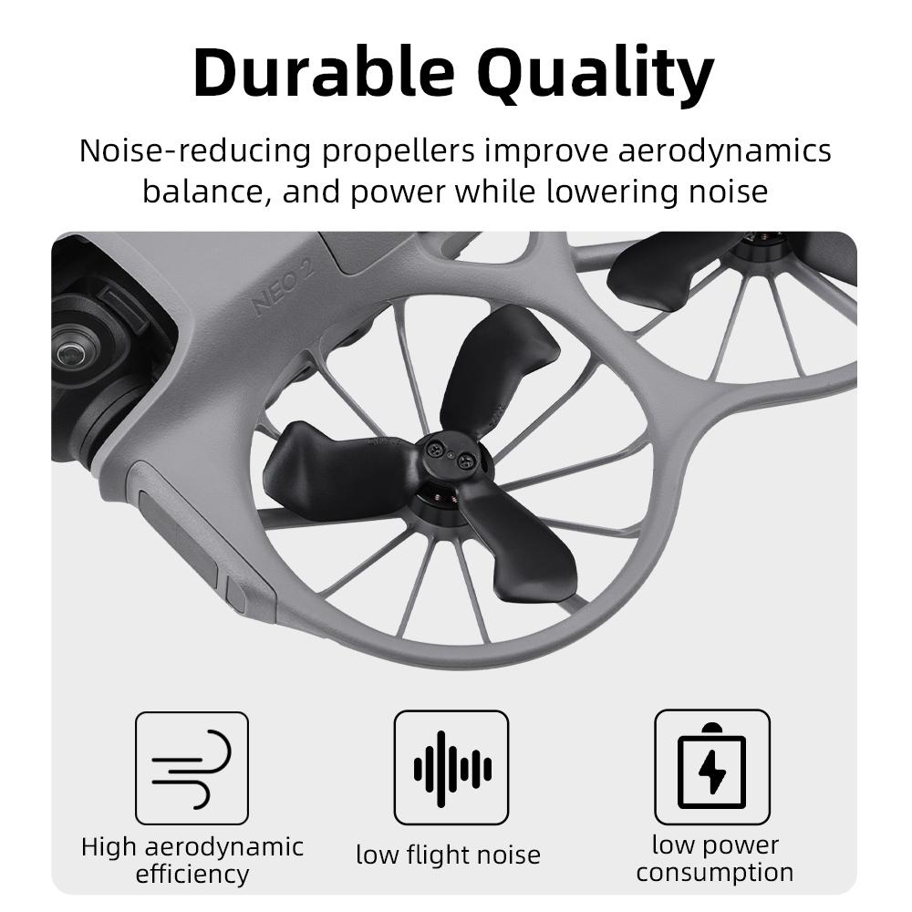 Цветные малошумные пропеллеры для DJI NEO 2 Wing Запасные пропеллеры Лопасти Вентиляторы Аксессуары с быстрым отсоединением