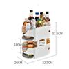 Rotatable Fridge Organizer Bins Soda Can Dispenser Kitchen Storage Racks Beverage Bottle Holder Refrigerator Organizer Pantry