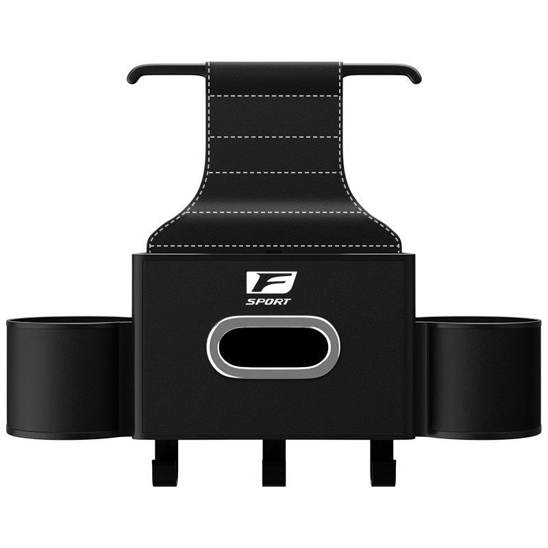 Car Seat Back Organizer Tissue Storage Box & Cup Holder Keychain For Lexus LS LC RZ IS350 ES300 GS350 CT200h GX460 LX570 RX500hAG3