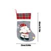 4pcs 3D Doll Christmas Stockings Set Cute Santa Claus, Snowman, Deer, Bear Design Gift Bag Candy Socks Christmas Decorations