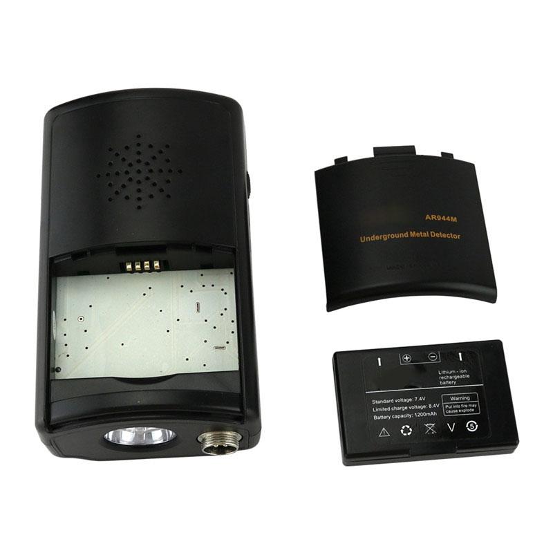 1,5 м AR944M подземный металлоискатель с индикацией низкого заряда батареи с перезаряжаемой лампой освещения