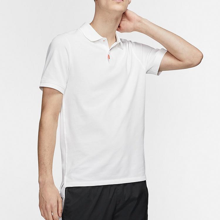 Nike Slim Fit lapel Short Sleeve polo White Men's BV0481-100