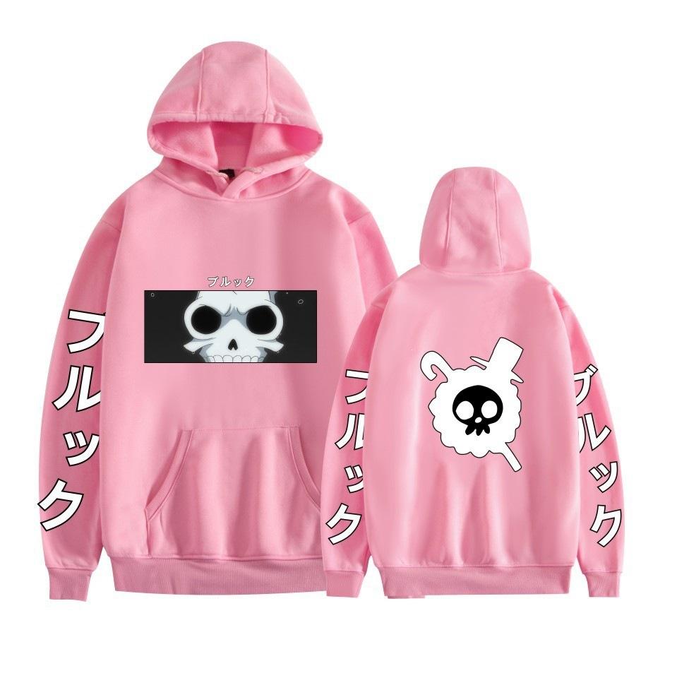 Riman Animation Cartoon Luffy Brook Series Printed Fashion Casual Hooded Sweater