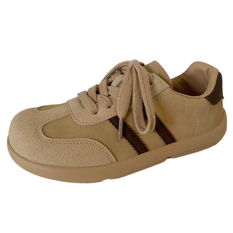 A9851 latex insole/mango head platform German training shoes women's leisure 2024 new niche retro popular board shoes