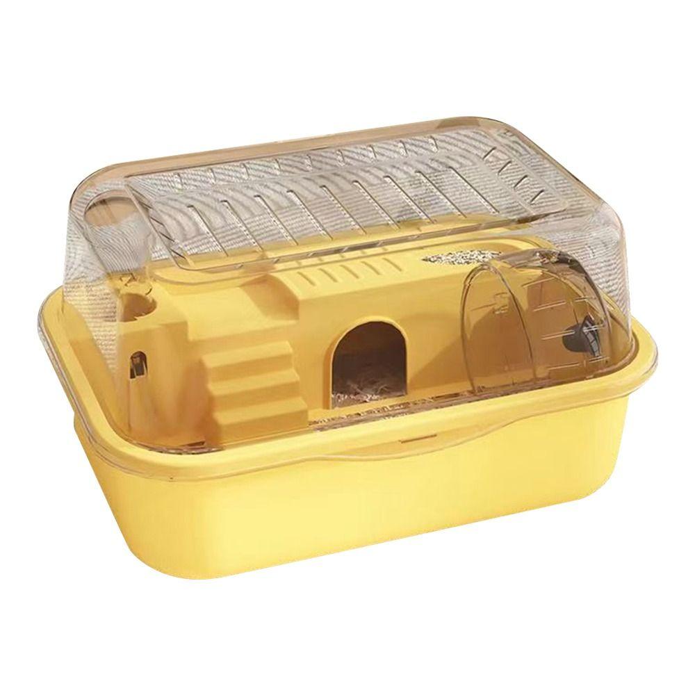 Большая клетка для хомяков, двухслойный домик для домашних животных, удобная клетка для переноски мелких животных