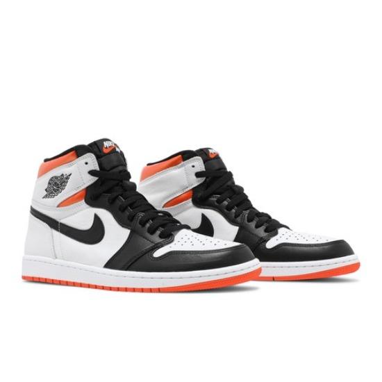 Air Jordan 1 Retro High OG Electro Orange Unisex Retro Sneakers 555088-180