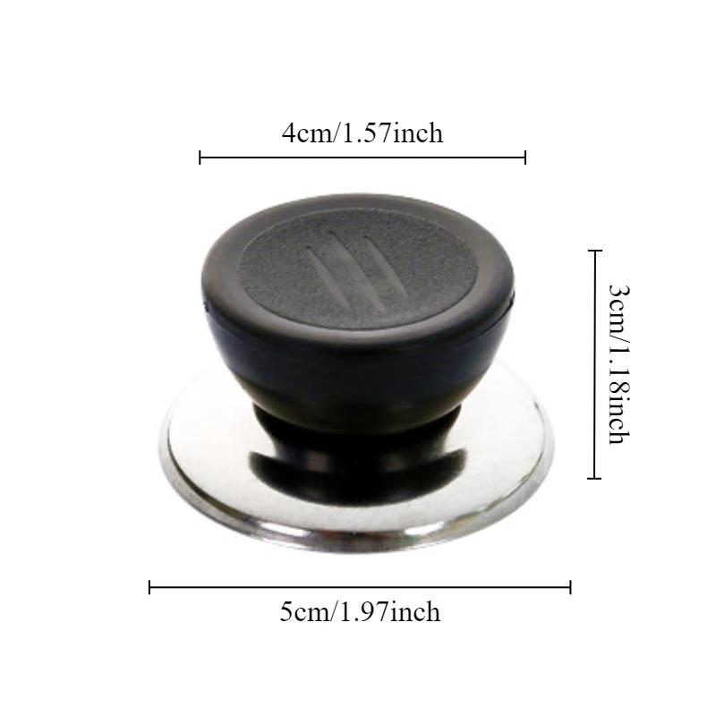 1/3pcs Pot Lid Cap Top Bead Plastic+Stainless Steel Replaceable Universal Pot Lid Handle Anti Scald Kitchen Accessories
