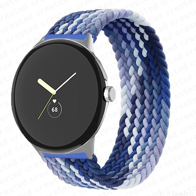 Плетеный Solo Loop для ремешка Google Pixel Watch Аксессуары для умных часов Эластичный нейлоновый ремешок Браслет correa Pixel Watch Active band