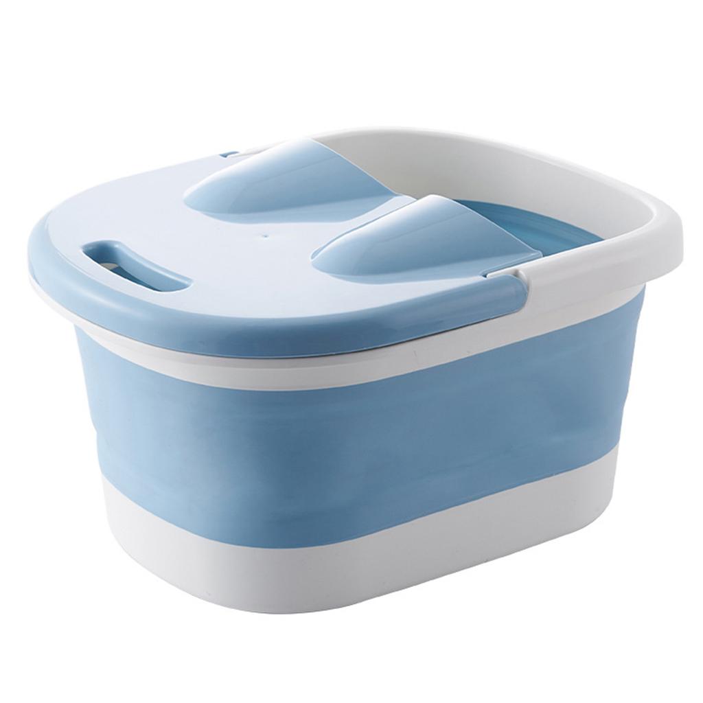 Collapsible Foot Bath Tub with Massaging Rollers Portable Foldable Foot Spa Soak Bath Tub with