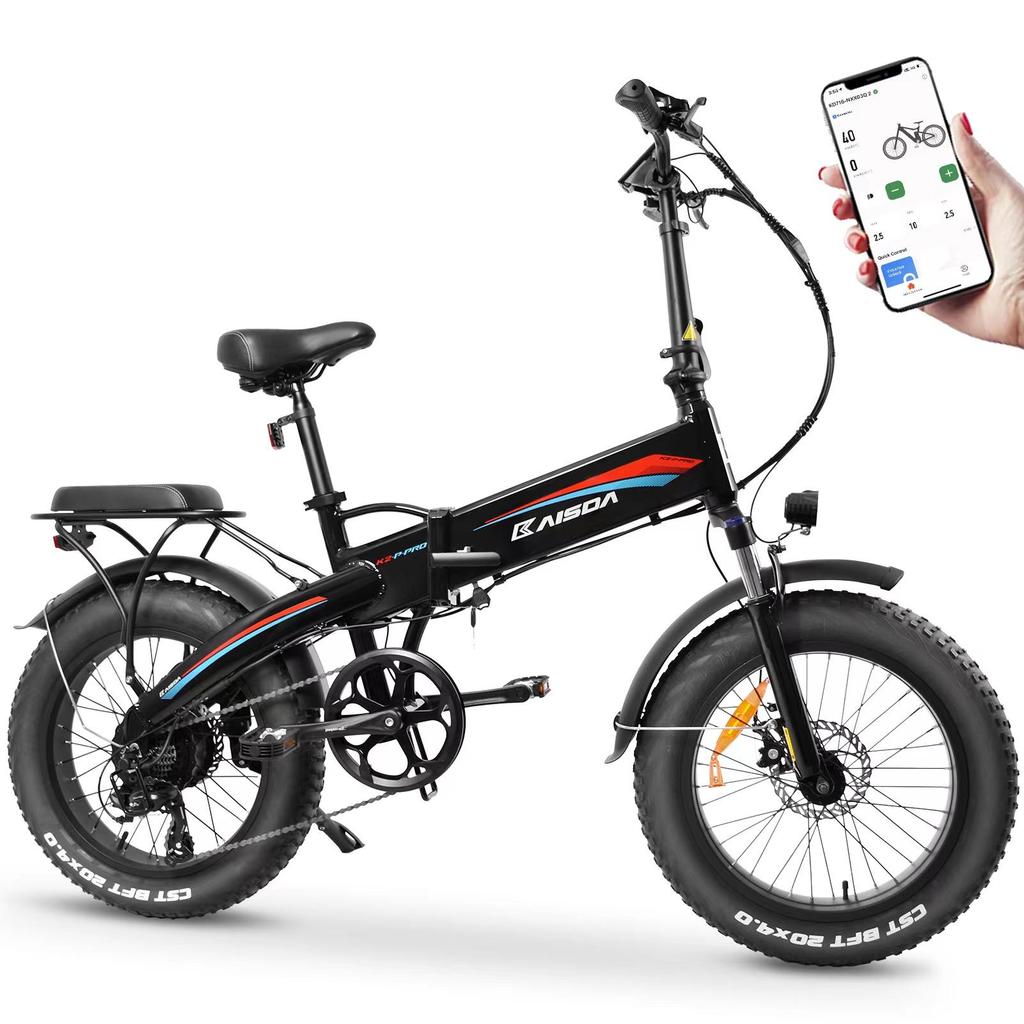 KAISDA K2P PRO All-Terrain Electric Snowmobile  48V15AH Battery 750W Motor Outdoor Riding E-Mountain Bike 20 INCH Fat Tires Adult Electric Bicycle