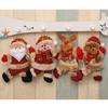 Christmas Plush Bear Doll DIY Ornaments Snowman Old Man Elk Santa Hat Star Xmas Tree Hanging Toys  Christmas Tree Decoration
