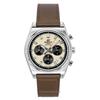 Edifice Analog Standard Chronograph Leather Strap Ivory Dial Quartz EFB-730L-7AV 100M Men's Watch