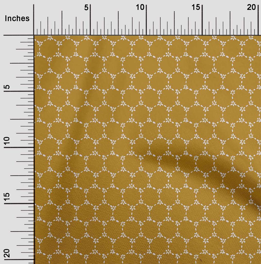 oneOone Ткань Cotton Flex Honeycomb с геометрическим принтом Sashiko, швейная ткань BTY 40 дюймов