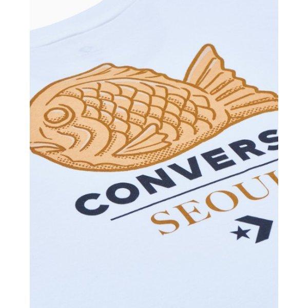Converse Графическая футболка Seoul CiTy белая Mch647 001