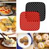 Подушечки для фритюрницы Многоразовые силиконовые формы Детали для аэрогриля Антипригарное покрытие для пароварки Круглая квадратная тарелка для хрустящей корочки Коврик для выпечки Кухонный аксессуар