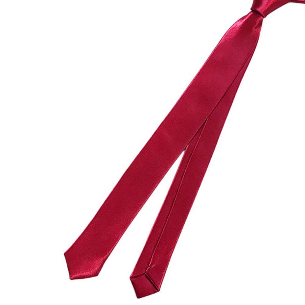 Wedding For Men For Women Business Party Solid Color Thin Tie Neck Ties Narrow Necktie Shirt Tie