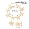 Punk Big Starfish Star Pendant Metal Stud Earrings Fashion Choker Necklace  for Women Gift