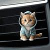 Милый котенок автомобильный дефлектор зажимы многоразовый автомобильный диффузор кошка воздухозаборник зажимы автомобильный воздух