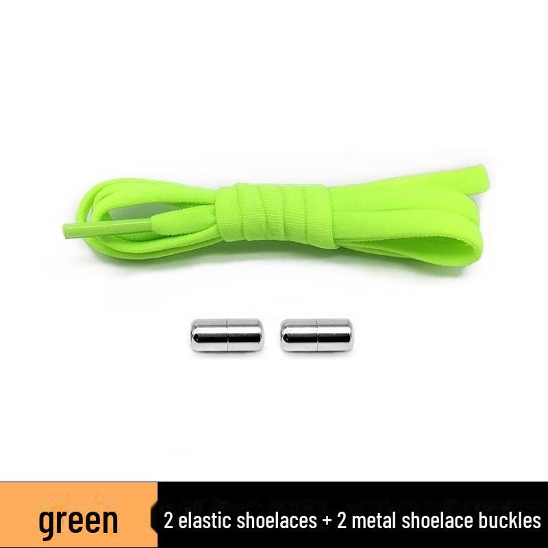 Новые ленивые шнурки с пряжкой из сплава металла для детей и взрослых - эластичные шнурки со свободным завязыванием
