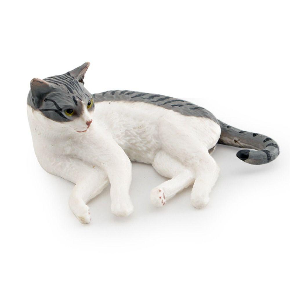 PVC Cat Figures Statue 9 Colors Mini Model Desktop Toys Kawaii Cat Doll Ornaments  Home Decoration