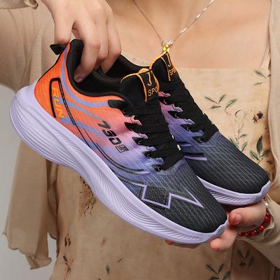 Женские кроссовки весна новые дышащие сетчатые корейская версия модные повседневные туфли пара марафонские беговые кроссовки