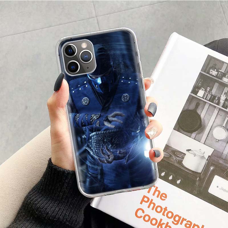 Mortal Kombat Phone Case For Apple iPhone 16 15 14 13 12 11 Pro Max XS XR X 7 + 8 Plus SE Soft Shell Cover Coque 15 + 14 13 12 M