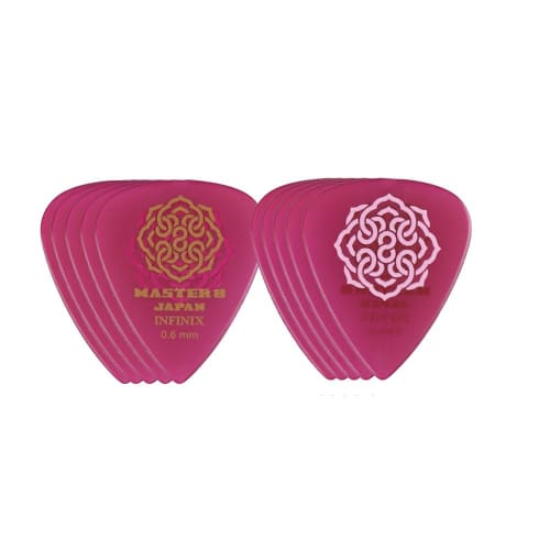 MASTER 8 JAPAN IFHPR-TD060 INFINIX TEARDROP Hard Polish with Rubber Grip 0.6mm Guitar Picks x 10