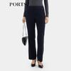 PORTS Women's Fall/Winter Navy Tapered Trousers