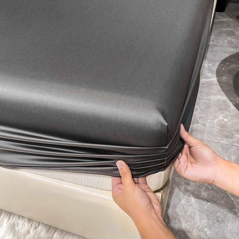 1000TC египетский хлопок роскошный комплект простыней 4/6 шт простыни однотонные плоские простыни с наволочками размер Queen King