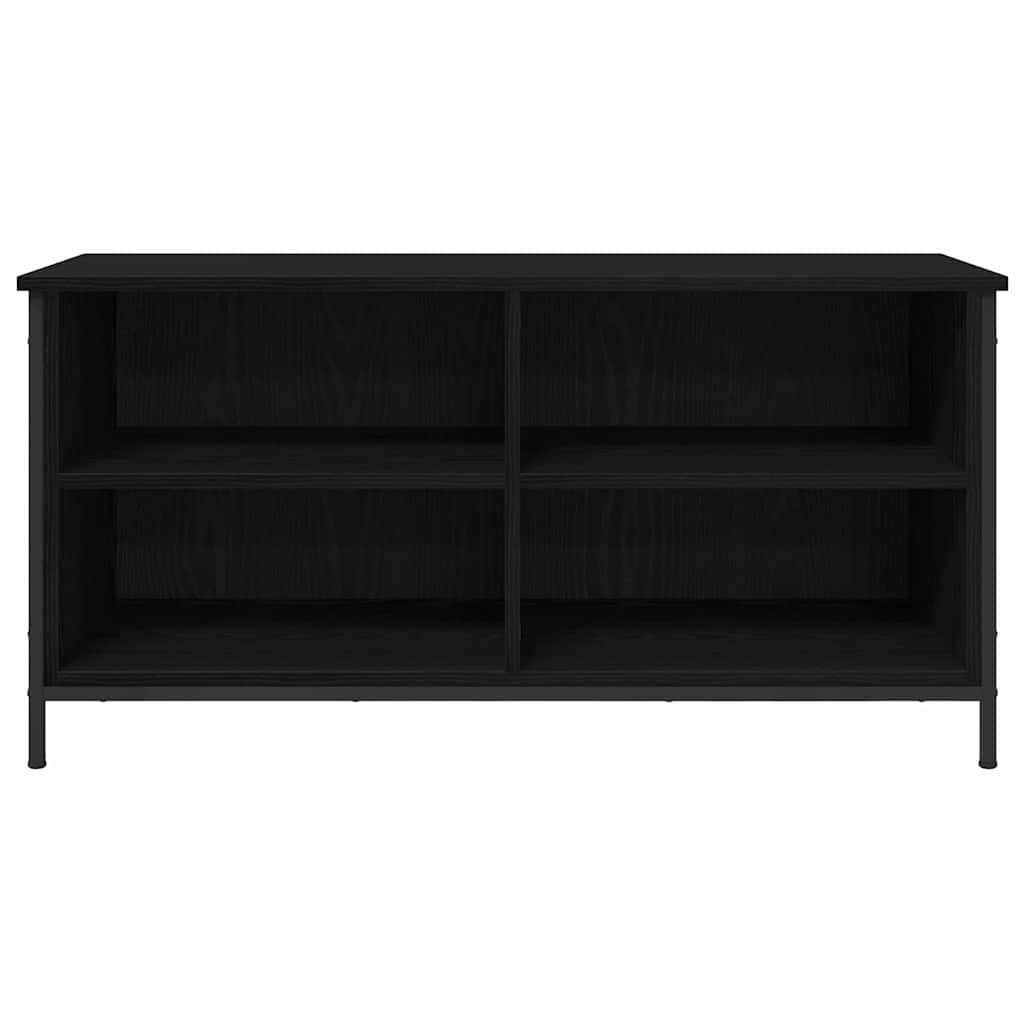 TV Stand in Black Oak Effect 100 x 40 x 50 cm Particleboard