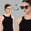 Ретро круглые фотохромные солнцезащитные очки: Унисекс Мода под текстуру дерева