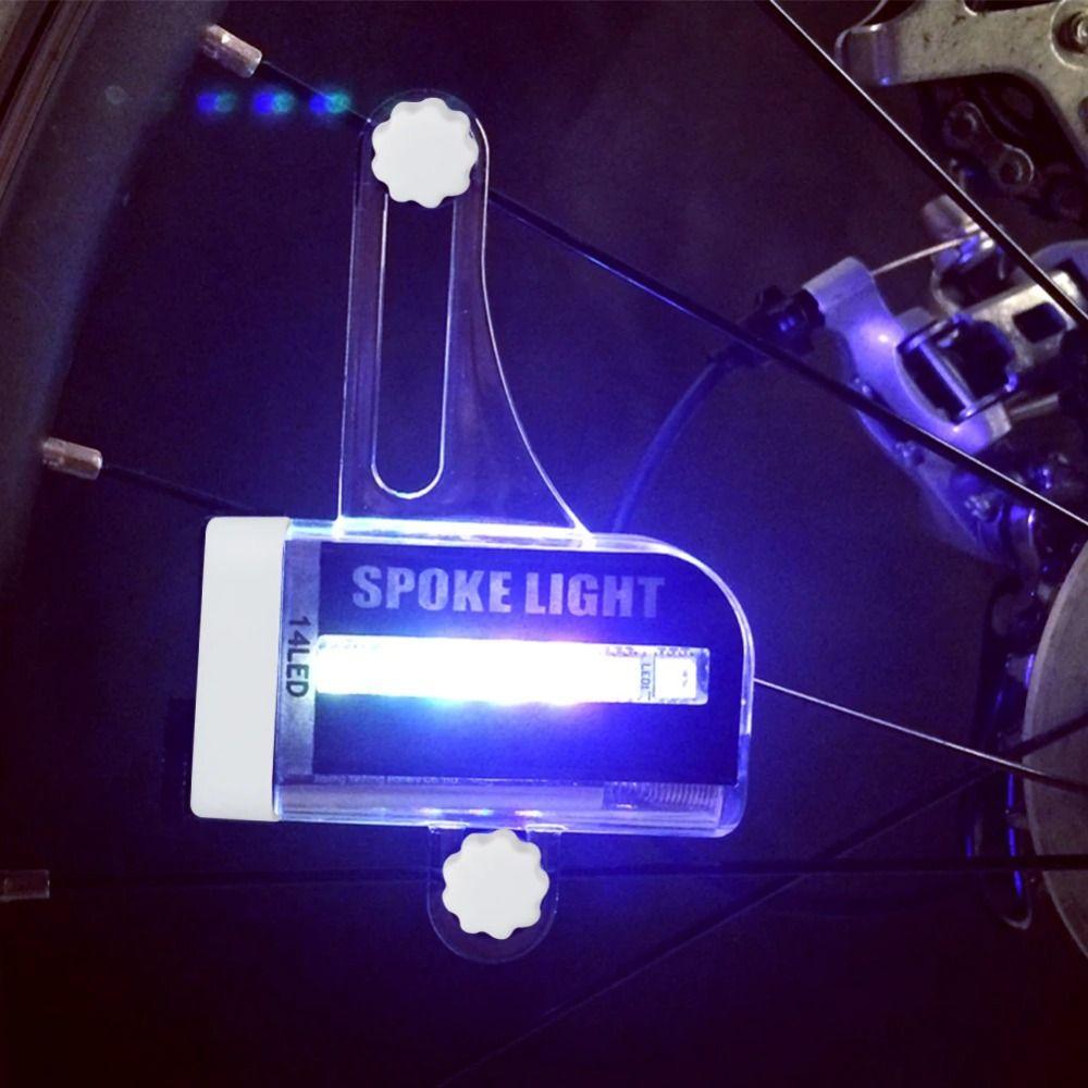 Photosensitive Switch Spoke Light 14 LED Wheel Tire Light Bike Wheel Light Bicycle Wheel
