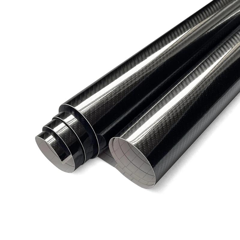 Глянцевая 6D Пленка из Углеродного Волокна Водонепроницаемая Автомобильная Виниловая Наклейка Без Воздушных Пузырьков Для Автомобильной Оклейки Рулон Компьютер Телефон Стайлинговые Аксессуары