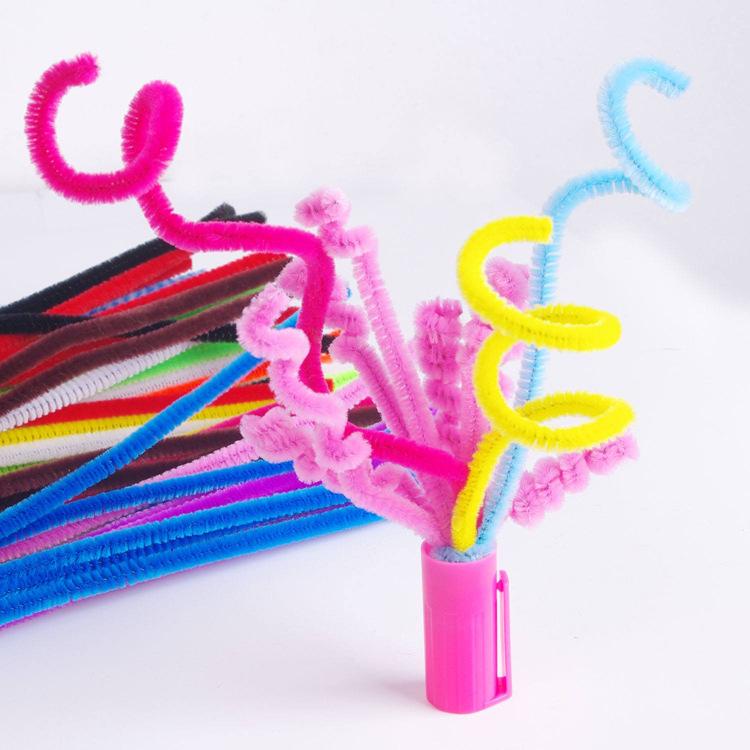 Набор цветных синельных проволочек для поделок с малышами и создания ручных украшений.