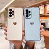 Чехол для телефона с сердечком и боковым рисунком для Samsung Galaxy A12 M12 A13 A13LIE A04S A14 A15 A23 A24 A33 A34 A52 A53 A54 4G 5G S22 S23 S24Cover
