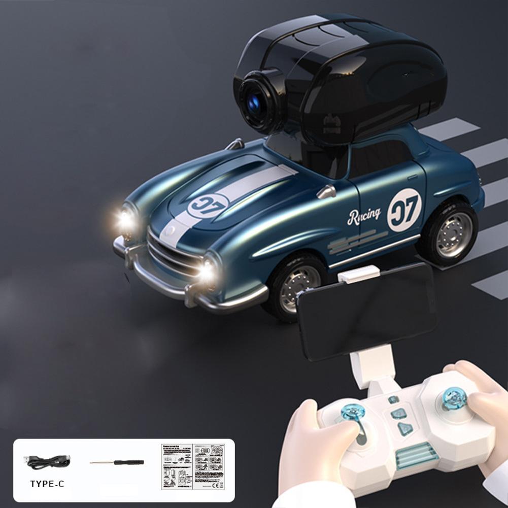 Радиоуправляемая машина с камерой для передачи в реальном времени FPV Дрифт-кар 2.4G Беспроводной пульт управления Гоночная машина Подарки для мальчиков и девочек
