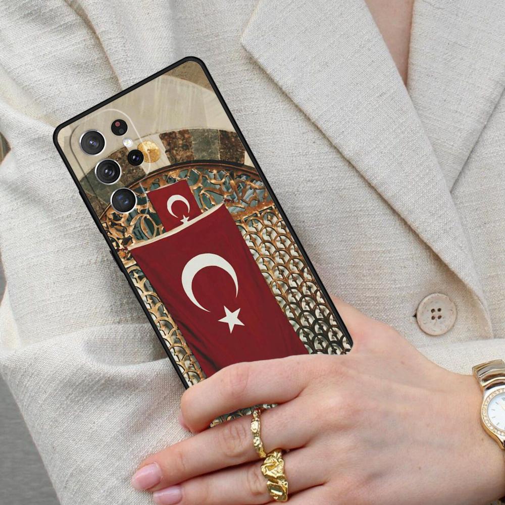 Турция Турция Ататюрк Флаг МЯГКИЙ Чехол для Мобильного Телефона для Samsung Galaxy S26 Ultra S25 S24 S23 S22 S21 S20 Note10 Чехол