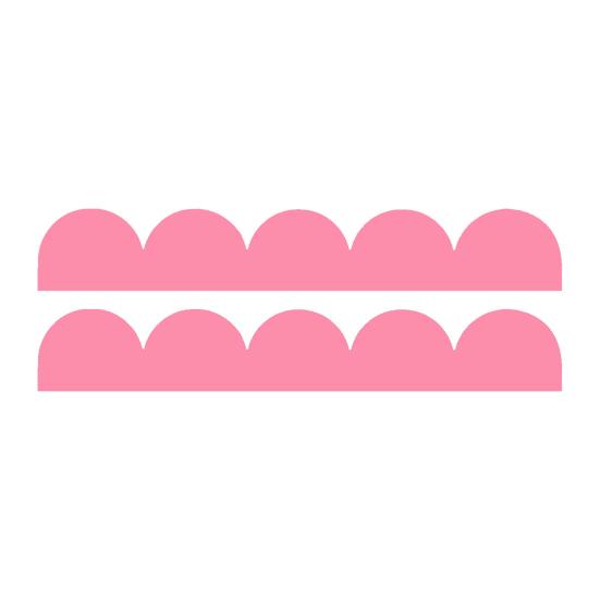 2Pcs Scalloped Wood Border Trim Wall Decoration Adhesive DIY Cabinet Shelf Door Window Frame Scalloped Edge Decorative Wood Strips