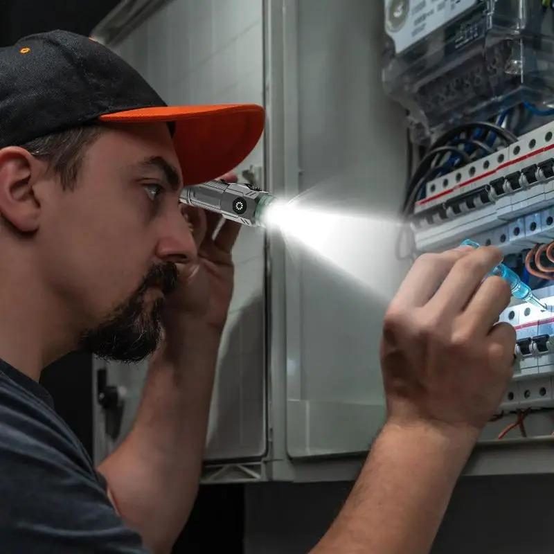 3 шт. мощный мини-светодиодный фонарик супер яркий карманный фонарик перезаряжаемый походный фонарик с хвостовым магнитом для наружного кемпинга