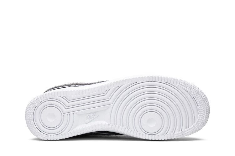 Men's Sneakers Nike Air Force 1 Low 3D Chenille Swoosh Black Cool Grey Black/White-Cool Grey-White