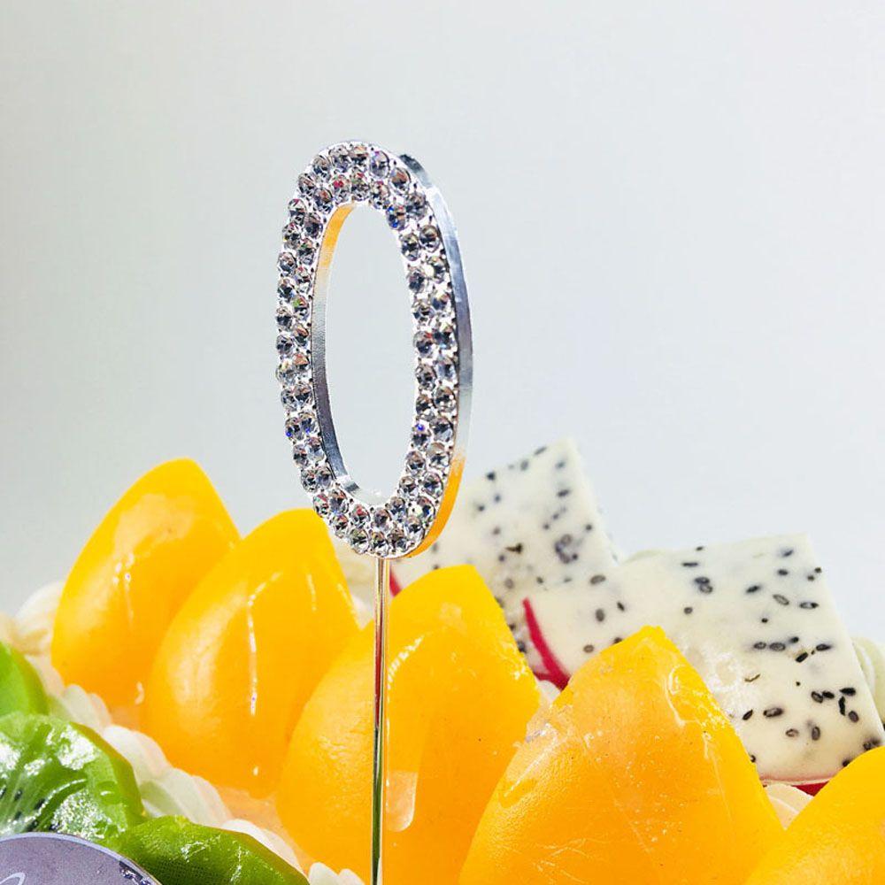 Золотая С Днем Рождения Украшение для вечеринки с бриллиантами Свадебные принадлежности Украшение для кекса на торт