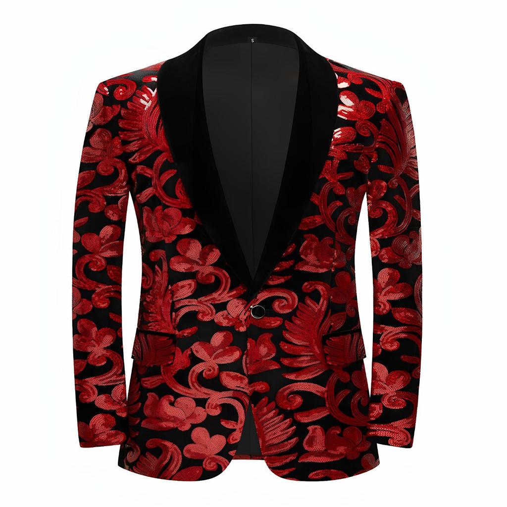 Детские Модные Пиджаки Блейзеры с Золотыми Блестящими Пайетками и Цветочным Узором