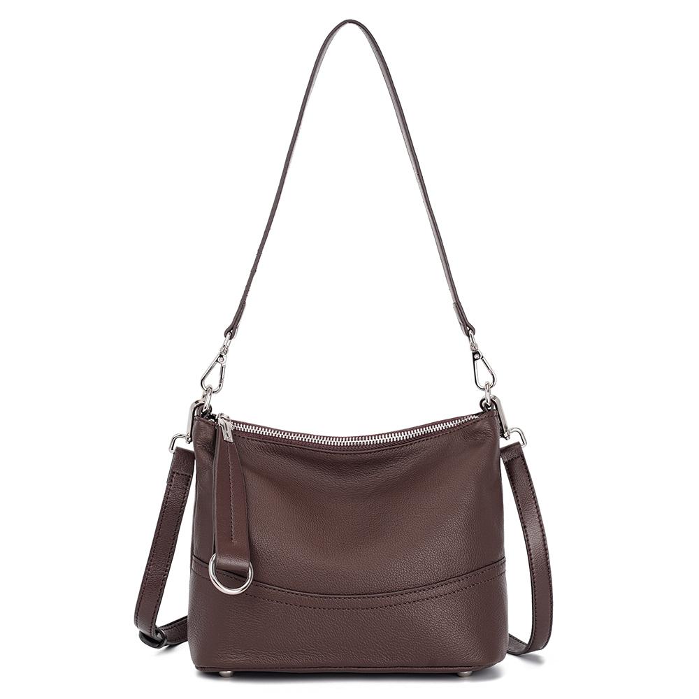Women's Soft Cowhide Leather Shoulder Bag Crossbody Bags Zency