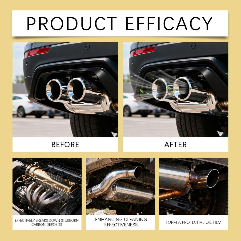 Homonth Car Cleaner Removes Stubborn Carbon Deposits Reduces Fuel Consumption Maintains Car Suitable for Car Fuel Tank 120ml