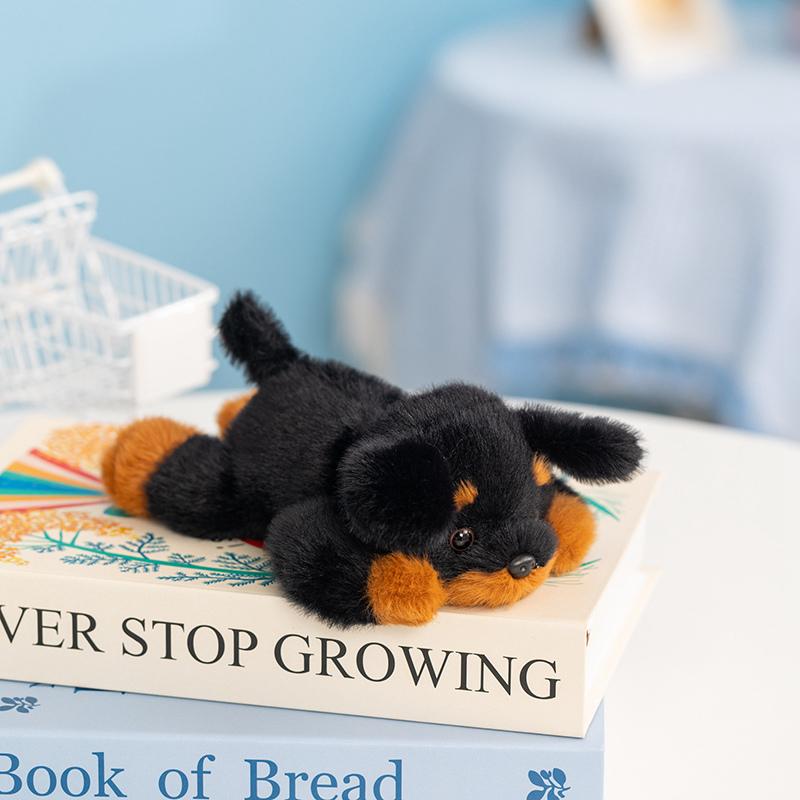 Cuddly Pose Puppy Series Plush Toys Mini Fluffy Schnauzer Poodle Bichon Rottweiler Golden Retriever Doll Lovely Desktop Pets